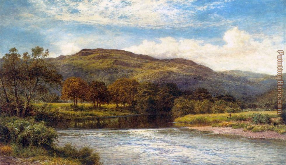 The Conway Near Bettws y Coed painting - Benjamin Williams Leader The Conway Near Bettws y Coed art painting
